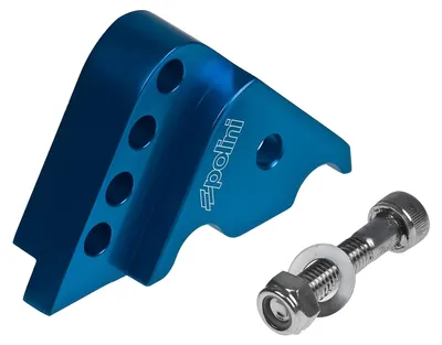 Image de Kit d'élévation Polini CNC, 4 trous, bleu, pour Yamaha Aerox 50 Cat, à partir de l'année de fabrication 2003