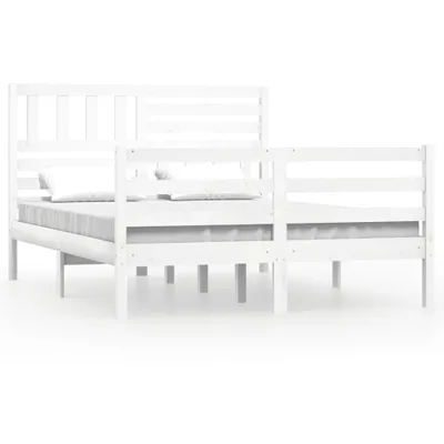 Obrázok produktu pre vidaXL Posteľ z masívneho dreva biela 160x200 cm