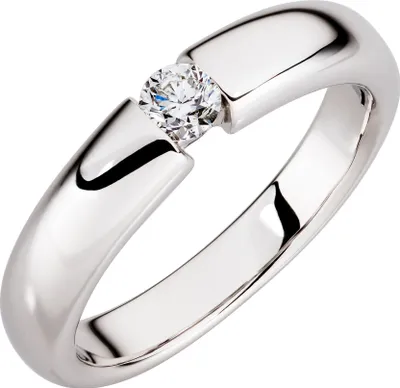 Produktbild von Orolino Ring 585/- Gold weiß 062 (19,7) Brillant weiß 067370137-2