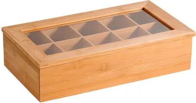 Immagine prodotto di KESPER Tea Organizer 10 scomparti 36 X 20 X 9 cm Bambù 58901