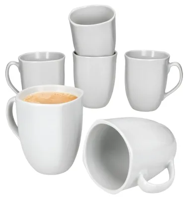Immagine prodotto di set di 6 tazze da caffè Lotta 300ml in porcellana bianca
