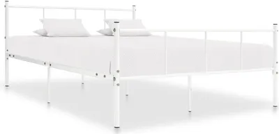 Produktbild von "2026 Promotion" Bettgestell moderne - Weiß - Metall 120x200 cm - Polsterbett CC2964