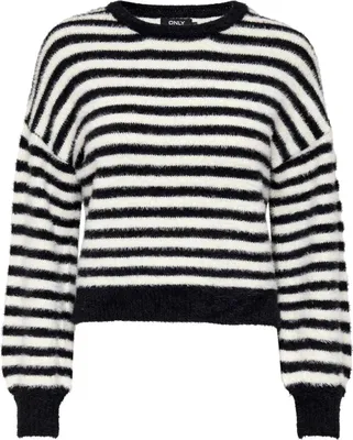 Produktbild von Only Striped Black Pullover : Größe - XL Größe: XL