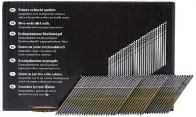 Produktbild von DEWALT 34 Grad Nagel (für Akku-Nagler, D-Kopf-Nägel, drahtgebunden 2,8 x 70 mm R