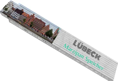 Produktbild von streetline Lübeck Marzipan Speicher Meterstab aus Holz