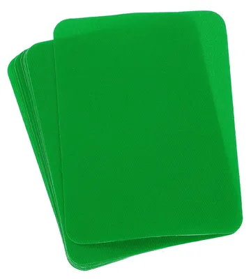 Bügelpatches 10er-Pack, 12,5 x 9,9 cm, grün, für Kleidung und Taschen