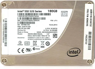 Immagine prodotto di Ssd Intel 180gb 2,5" Sata Disco Stato Solido Ssdsc2bw180a3h Computer 688010-002
