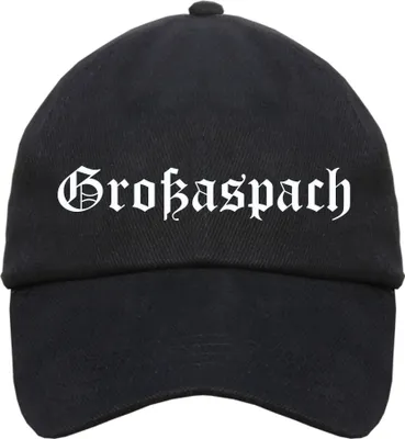 Produktbild von Großaspach Cappy - Altdeutsch bedruckt - Schirmmütze Cap  Einheitsgröße Schwarz