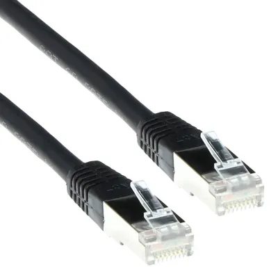 Immagine prodotto di ACT Cavo patch F/UTP CAT5E nero da 7 metri con connettori RJ45