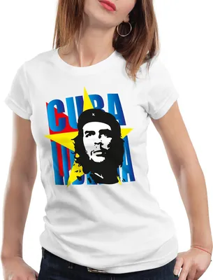 Produktbild von style3 Cuba Liberta Damen T-Shirt kuba Revolution, Farbe:Weiß, Größe:XL