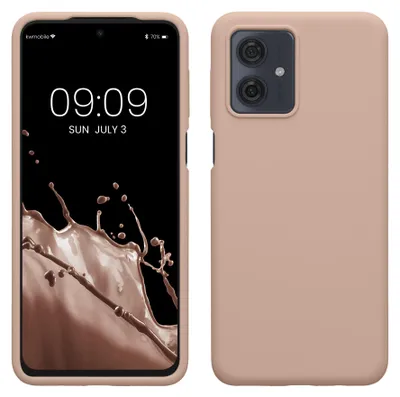Produktbild von kwmobile Handyhülle für Motorola Moto G54 5G Hülle - Case Silikon - Kabelloses Laden - Schutzhülle Cover in Altrosa