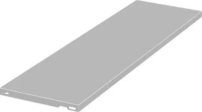 Image de Plaques en acier - Support mural en acier blanc 800 x 250 mm, lot de 2