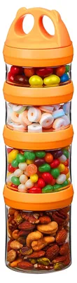 Produktbild von Lebensmittelaufbewahrungsset - 4 Stück hermetisch, BPA-frei und auslaufsicher für Lebensmittelaufbewahrung
