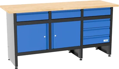 Obrázok produktu pre GÜDE Vybavenie dielne Dielenský vozík Pracovný stôl Skriňa na náradie GW 6/2 XL
