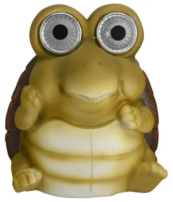 Produktbild von Solar - Gartentierfigur - Schildkrote - verschiedene Farben - 12 cm - leuchtende Augen - Beleuchtun