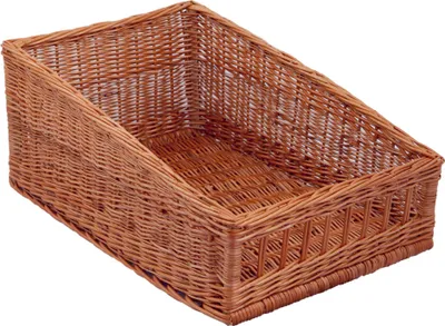 Produktbild von Regalkorb, naturbraun, Thekenkorb, Brötchenkorb, Allzweckkorb, 60 x 40 x Hv 15 x Hh 25cm