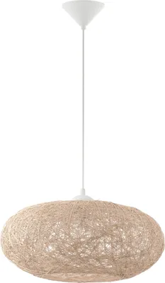 Produktbild von EGLO Pendelleuchte Campilo, 1 flammige Hängelampe, Hängeleuchte aus Textil-Faden und Kunststoff, Esstischlampe, Wohnzimmerlampe hängend, E27, Ø 45 cm