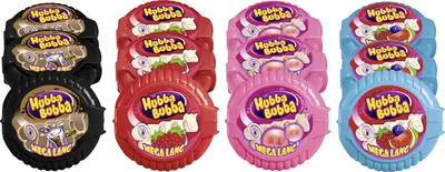 Produktbild von Hubba Bubba Kaugummi Rollen Mix Cola, Erdbeere, Fancy Fruit & Triple Mix 12 Rollen