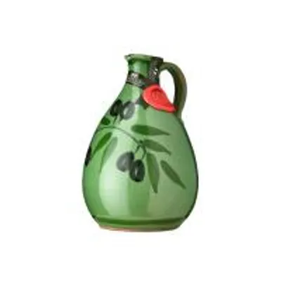 Immagine prodotto di Galantino, olio extra vergine di oliva, formato "Orcio Affiorato" (olio ottenuto per affioramento), in brocca di terracotta, 500 ml.