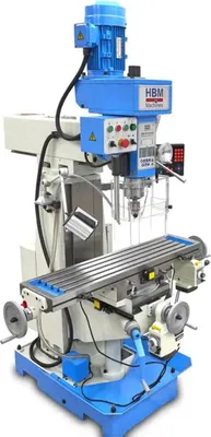 Productafbeelding van Professionele freesmachine en boormachine met groot werkblad en digitaal display, BF 60, 400V