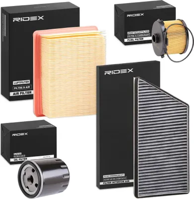 Produktbild von RIDEX Filterset Inspektionspaket Filtersatz passend für PEUGEOT 206 Schrägheck (2A/C) 206 Kastenwagen