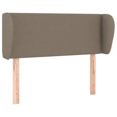 Produktbild von vidaXL Kopfteil mit Ohren Taupe 93x23x78/88 cm Stoff