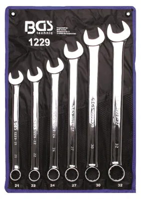 Produktbild von BGS 1229 Maul-Ringschlüssel-Satz XXL, extra lang, 21-32 mm, 6-tlg.