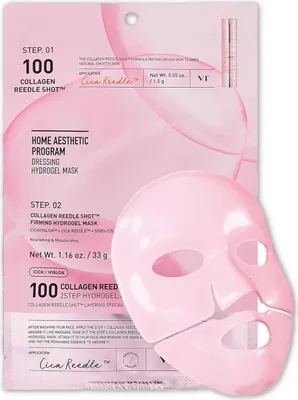 Produktbild von VT Cosmetics Hydrogelmaske Collagen Reedle Shot 100 2-stufige Hydrogelmaske