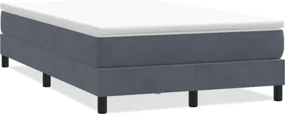 Zdjęcie produktu dla Łóżko typu Box Spring bez materaca Ciemnoszary 120x220 cm