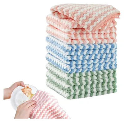 Produktbild von Abnaok 9 Stück Verdickte Magische Reinigungstuch, Wunderreinigungstücher Wiederverwendbarer, Universal Shiny Wipes Tücher Original, Magic Cloth für Haushalt, Küche,Auto Glas