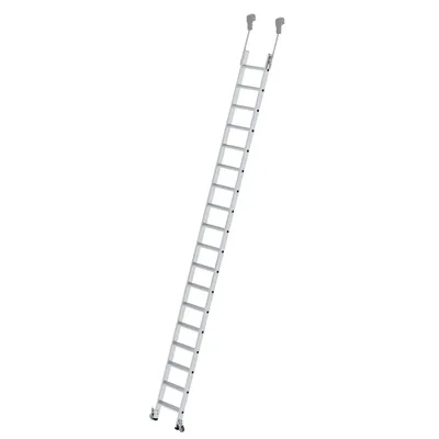 Produktbild von Euroline Premium 30183 Alu-Regalleiter, fahrbar mit 18 Stufen
