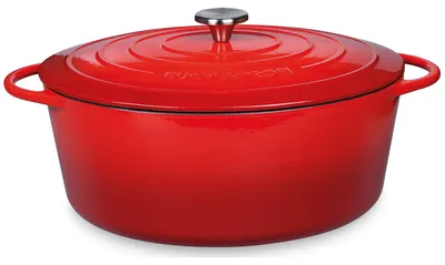 Obrázok produktu pre KÜCHENPROFI Bratentopf oválny, 33 cm klasický červený PROVENCE