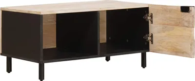 Immagine prodotto di vidaXL Tavolino bianco 80 x 50 x 40 cm in legno massiccio di mango
