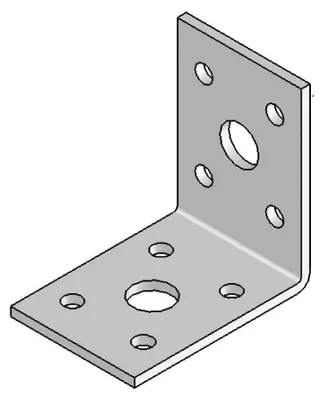 Image de Équerre Sans Renfort - 50x50x35x2.5 mm - D-Work