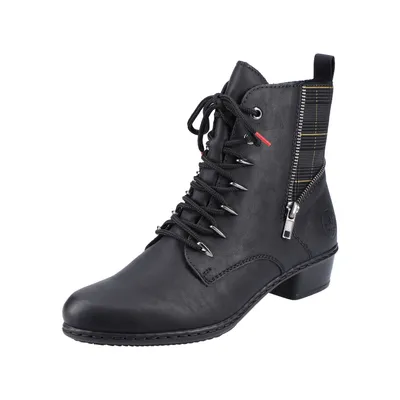 A single black boot is shown against a white background.