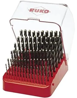 Obrázok produktu pre Sada 91 vrtákov z rýchloreznej ocele v plastovom kufríku