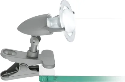 Produktbild von EGLO Leselampe zum Klemmen Lydia, Klemmlampe für Bett und Schreibtisch, Klemmleuchte aus Metall und Kunststoff, Klemmspot, Bettlampe mit E14