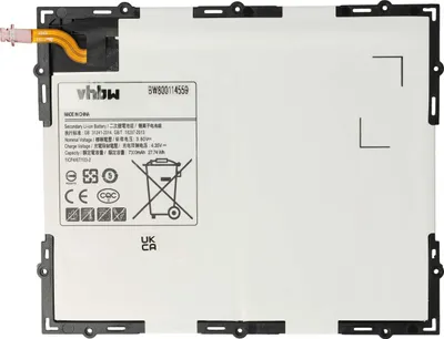 Produktbild von vhbw Akku kompatibel mit Samsung Galaxy Tab SM-T580NZKAXAR, SM-T585, SM-P585Y, SM-T580, SM-P585N, SM-P585N0 Tablet Pad (7300 mAh, 3,8 V, Li-Polymer)