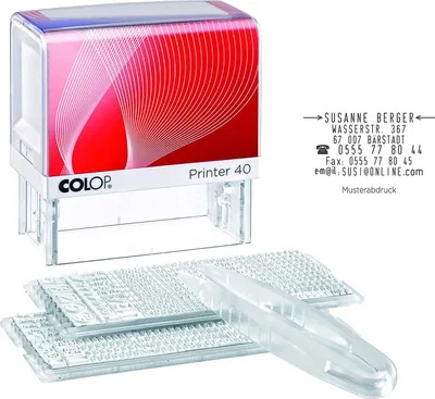Produktbild von COLOP Textstempelautomat "D-I-Y Sets" Printer 40/2 Set