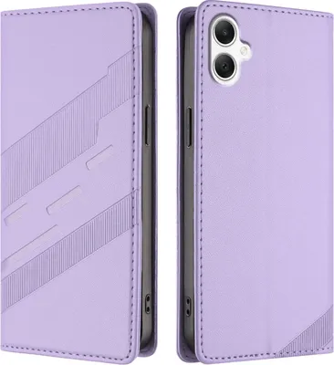 Image de Etui pour Samsung Galaxy A06 5G/4G, étui portefeuille en cuirPolyuréthaneavec fente pour carte et fonction stand Violett