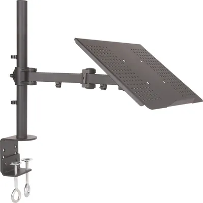 Produktbild von Universal Laptop Tischhalterung mit Ablage - passend für Laptop Notebook Netbook Tablet PC - Tisch Ständer schwarz Modell: LT10B