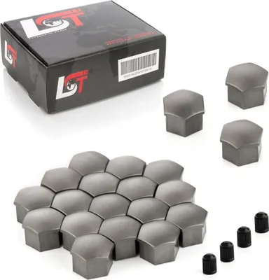 Produktbild von 20x Radschrauben Abdeckkappen Radschraubenkappen 17 mm grau für BMW MINI
