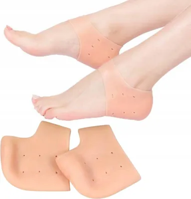 Immagine prodotto di Protezione per i talloni screpolati - Calze in silicone gel - Solette contro gli speroni del tallone