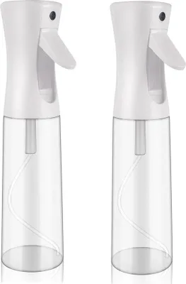 Obrázok produktu pre Priehľadná fľaša s rozprašovačom na rastliny, 300 ml, balenie po 2 ks, vodná hmla, fľaše na vodu, kapsule, starostlivosť o vlasy