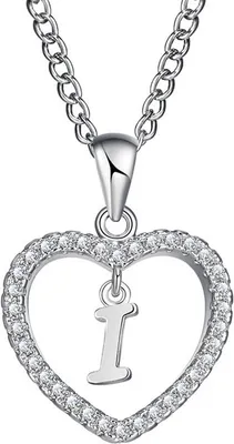 Produktbild von Elegante Halskette Buchstabe I/Silber für Damen KP5166