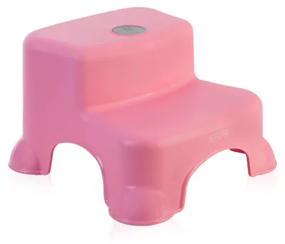 Produktbild von Babyjem Kinder Zweistufiger Tritthocker mit Anti-Rutsch-Füßen & Trittstufen, Rosa