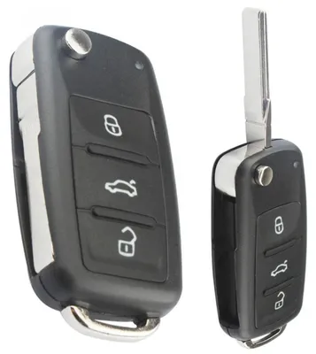 Immagine prodotto di Guscio chiave auto Techstar tipo coltellino con 3 pulsanti per Volkswagen – modello pieghevole, guscio non smontabile