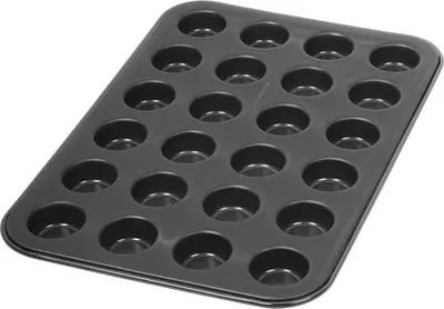 Produktbild von Dr. Oetker Muffinform 24-er Mini Ø 3 cm, Cupcake Form für saftige Muffins, Muffinblech mit Antihaftbeschichtung
