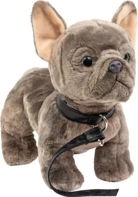 Produktbild von Kuscheltier Französische Bulldogge 18 cm sitzend grau Plüschtier