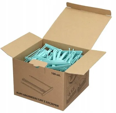Produktbild von Fellowes Archivierungsclips Dokumentenorganisation 100 Stück